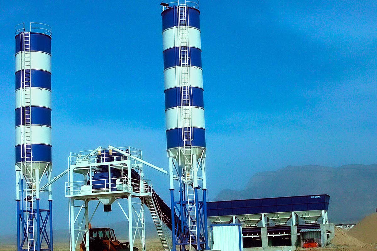 sabit 120 m²/h sabit beton santrali