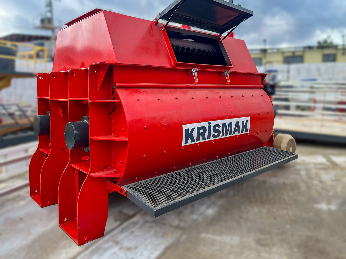 beton karıştırıcıları - twin shaft mikser
