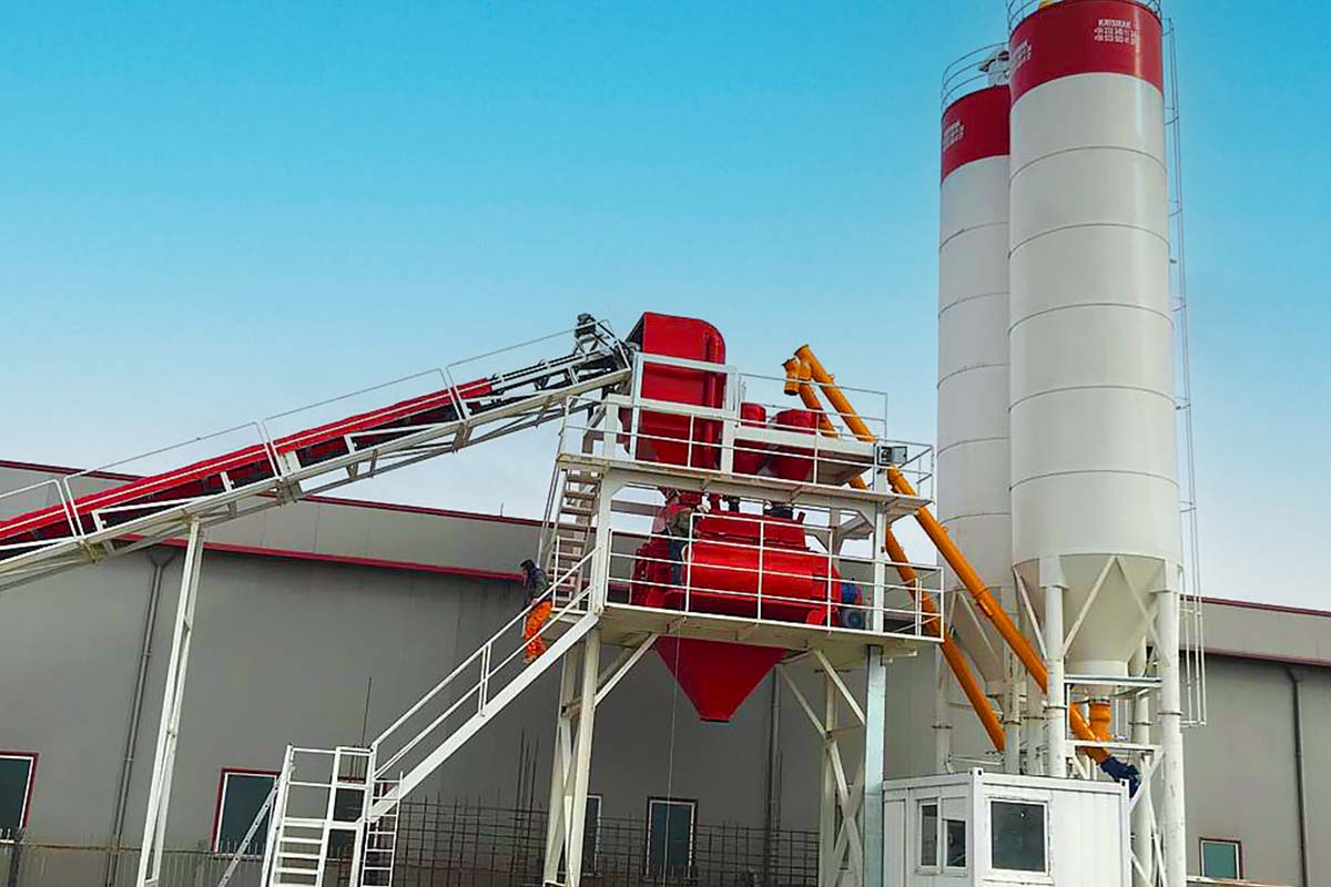 sabit 100 m²/h sabit beton santrali