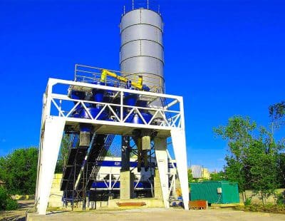 çift karıştırıcılı beton santrali